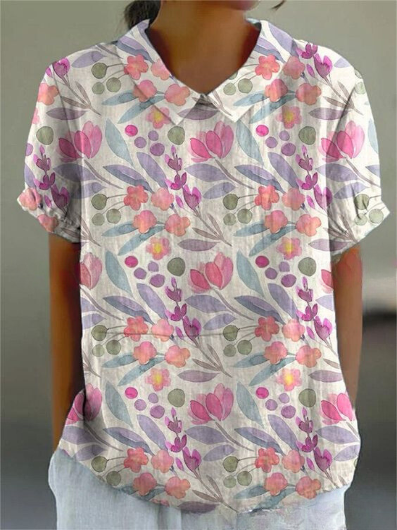 Ivyshape | Women's Floral Shirt Comfy