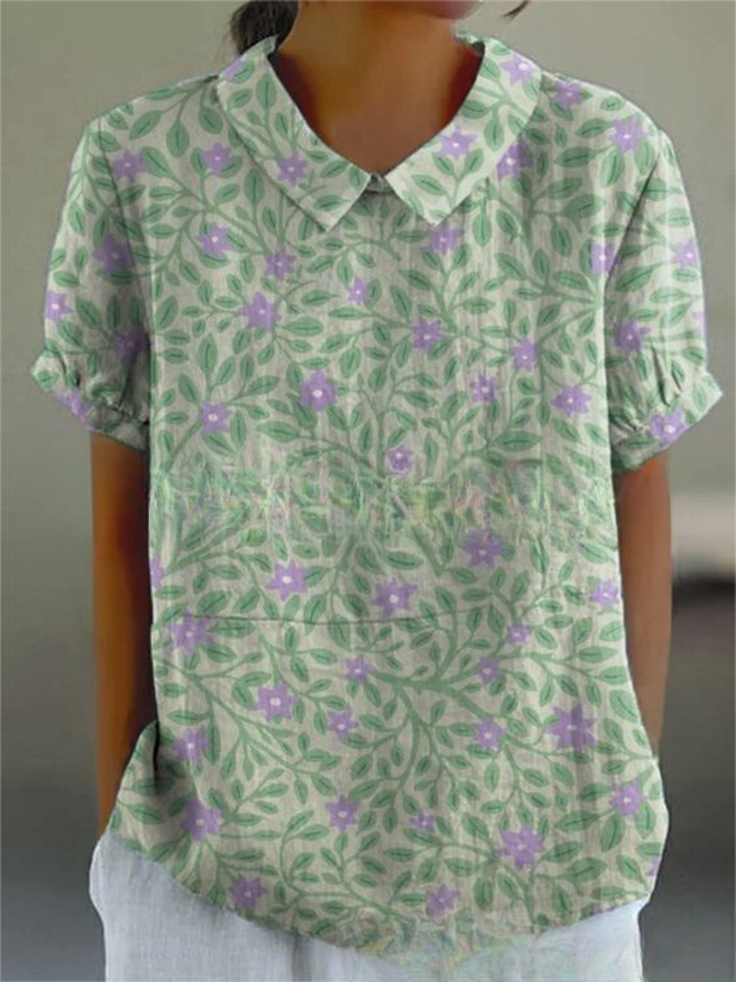 Ivyshape | Women's Floral Shirt Comfy