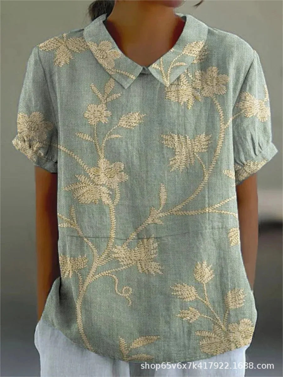 Ivyshape | Women's Floral Shirt Comfy