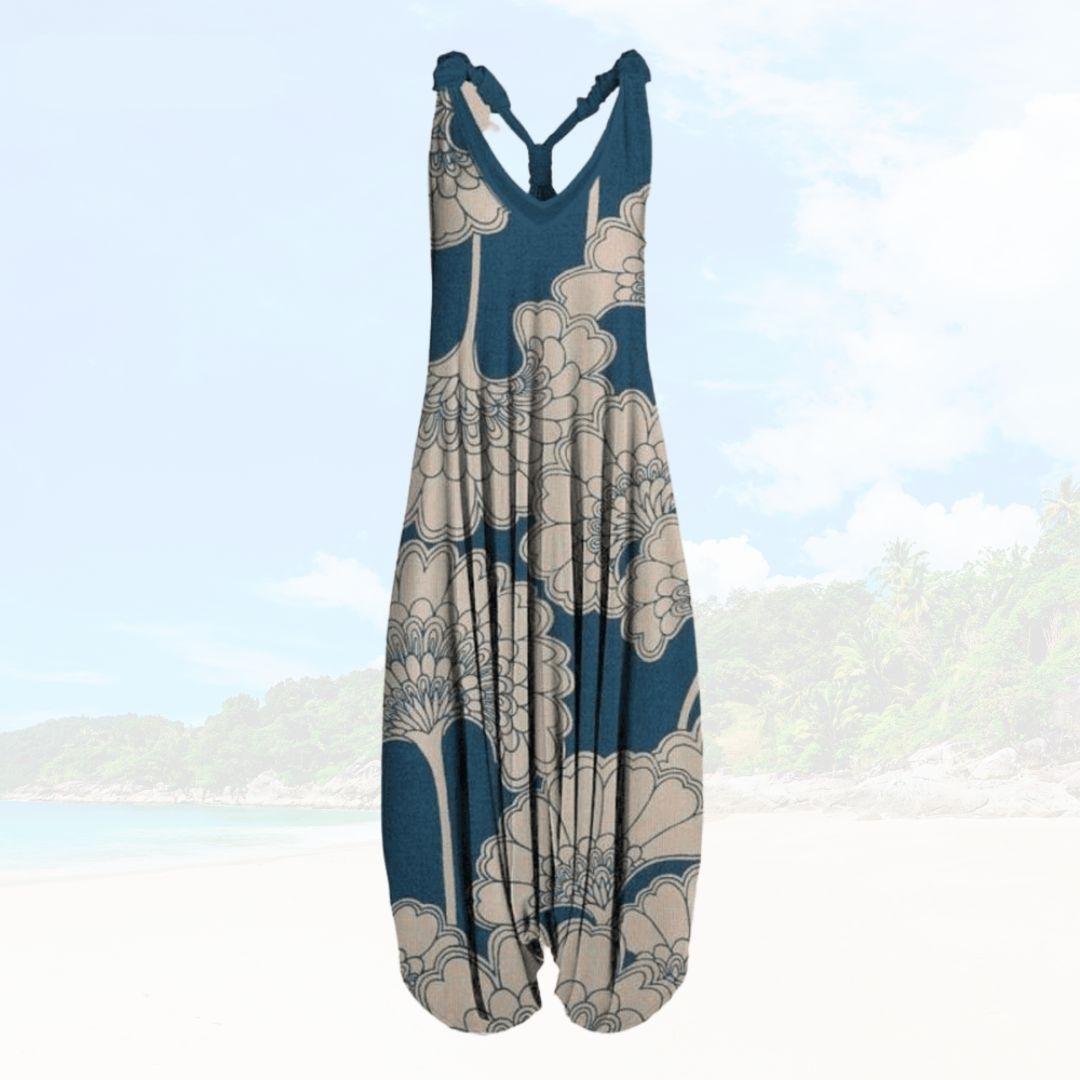 Ivyshape | Women's Beach Cool Jumpsuit Printed