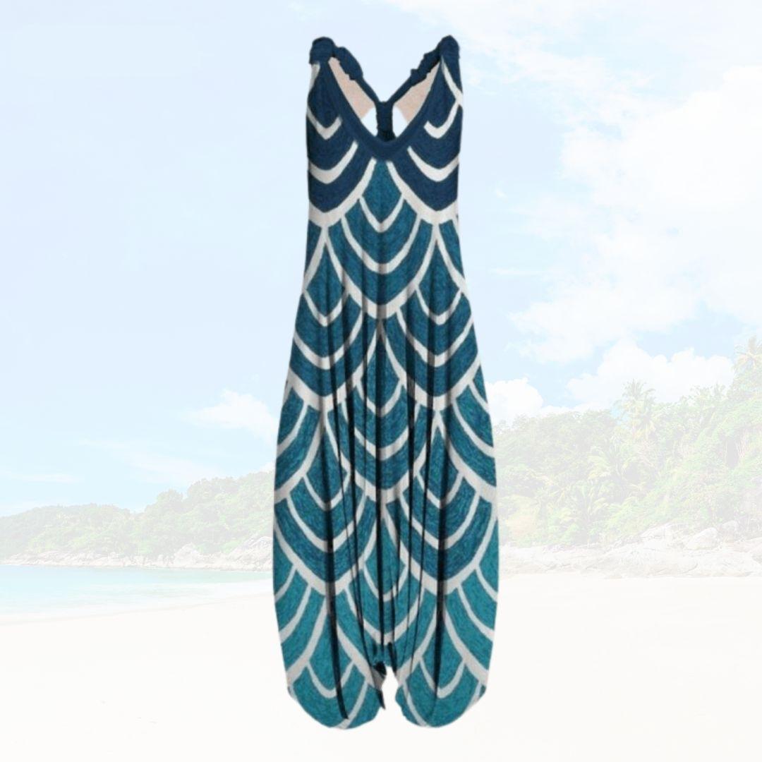 Ivyshape | Women's Beach Cool Jumpsuit Printed