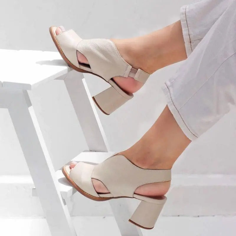 Ivyshape | Chic and Stylish Leather Sandals