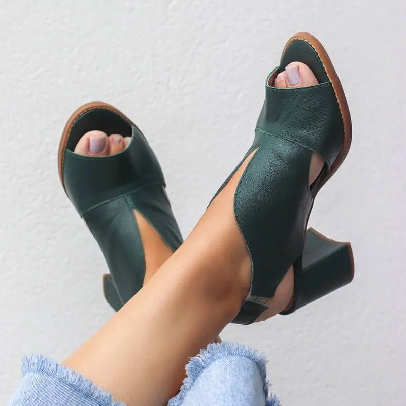 Ivyshape | Chic and Stylish Leather Sandals