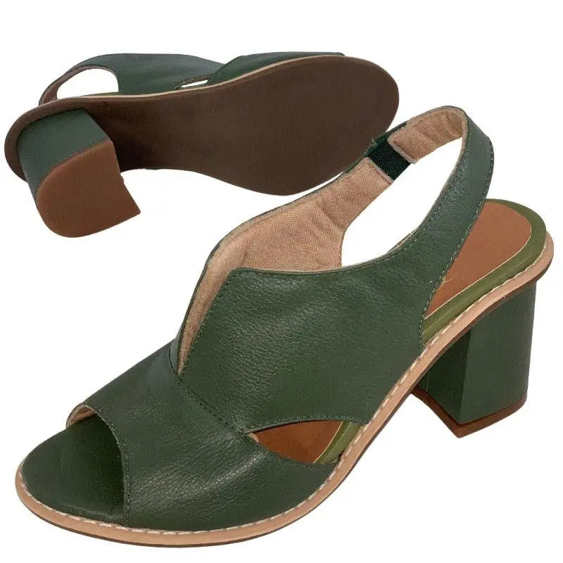 Ivyshape | Chic and Stylish Leather Sandals