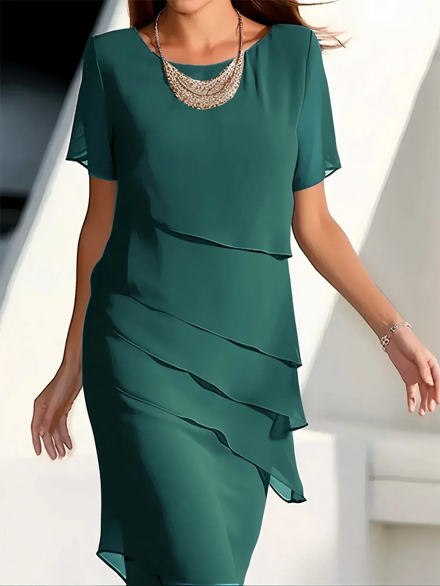 Ivyshape | Elegant Layered Dress