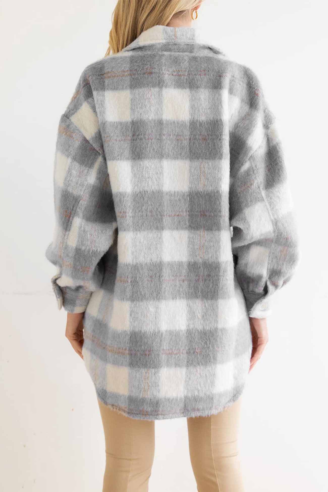 Mohair Button Up Coat