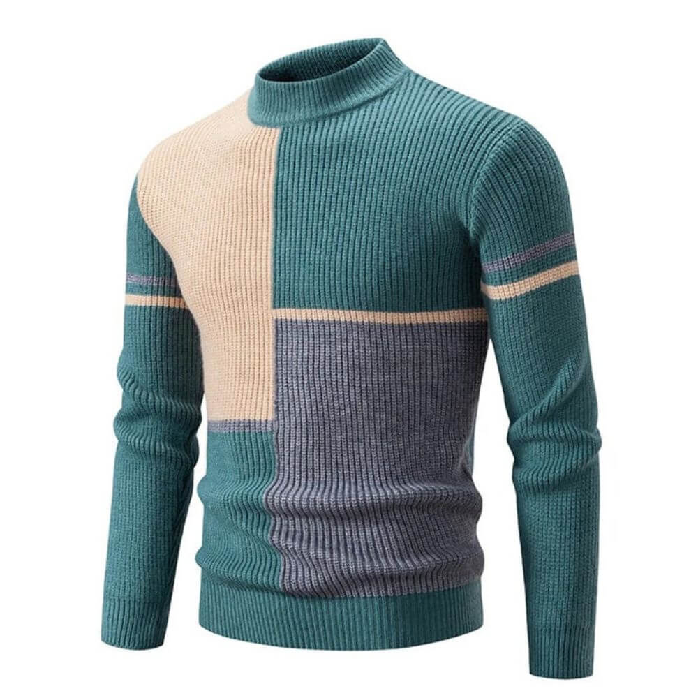 Ivyshape | Men's Colorblock Sweater