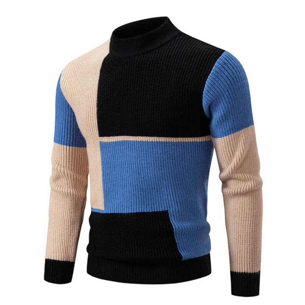 Ivyshape | Men's Colorblock Sweater