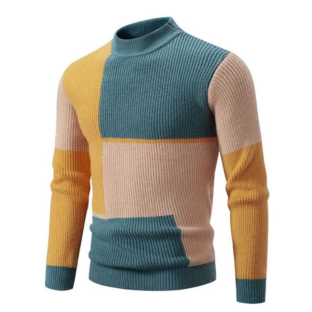 Ivyshape | Men's Colorblock Sweater