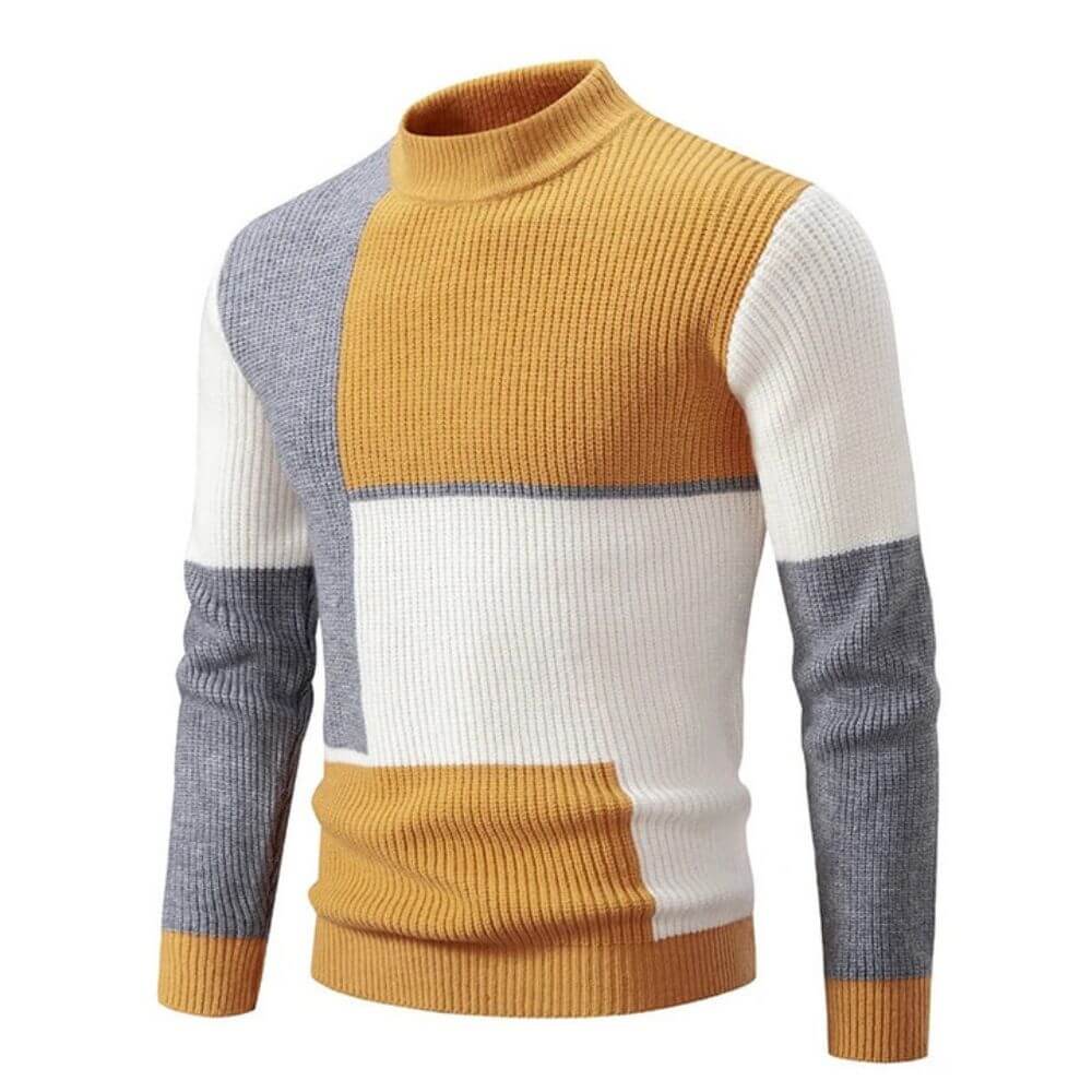 Ivyshape | Men's Colorblock Sweater