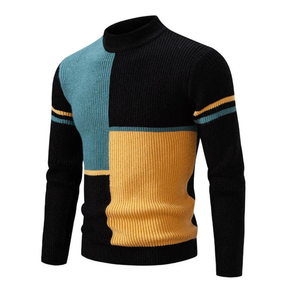 Ivyshape | Men's Colorblock Sweater