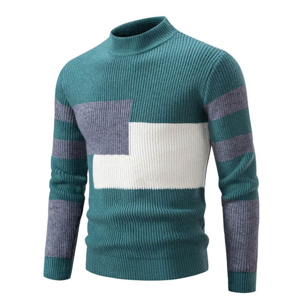 Ivyshape | Men's Colorblock Sweater