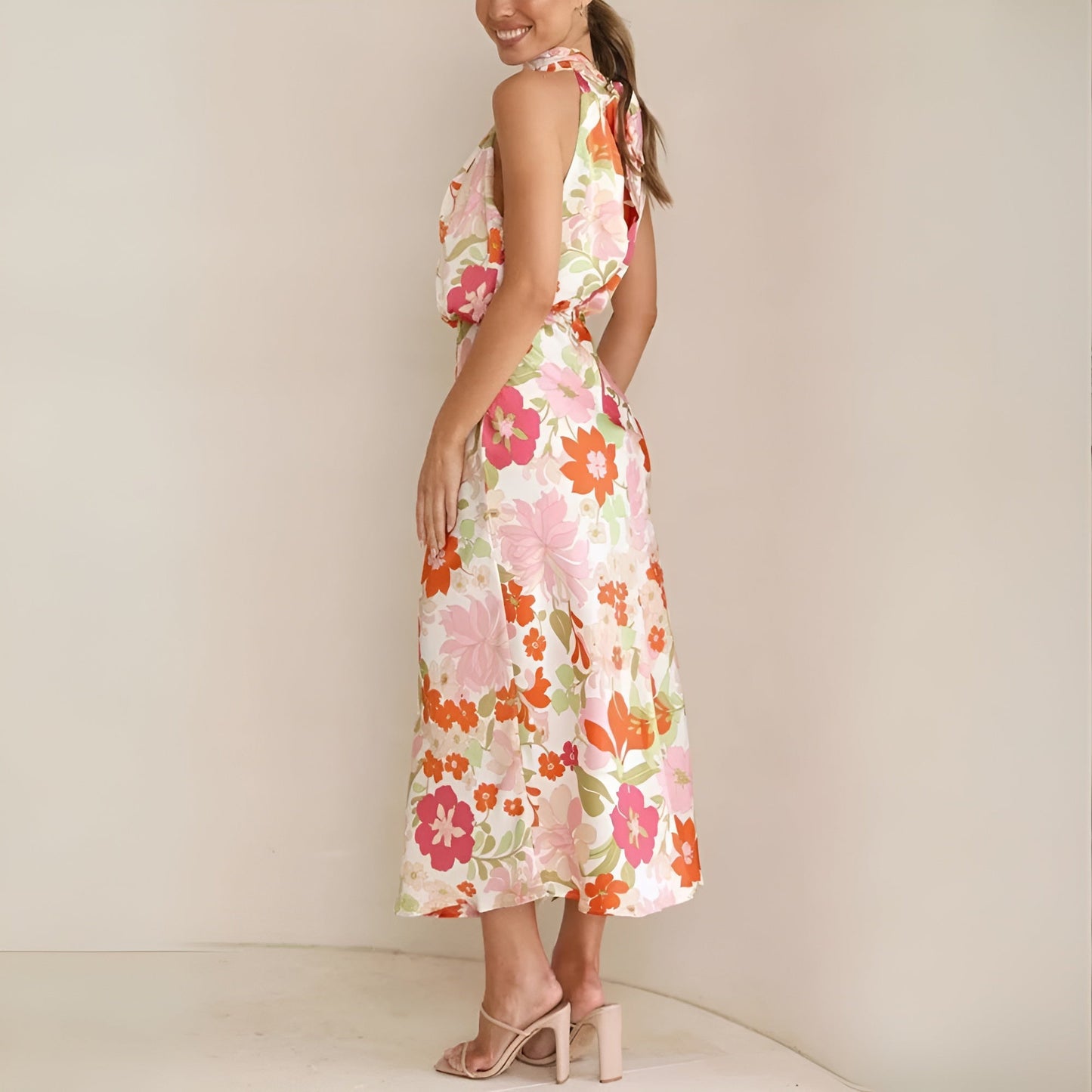 Summer Elegant Satin Maxi Dress | Ideal for Summer