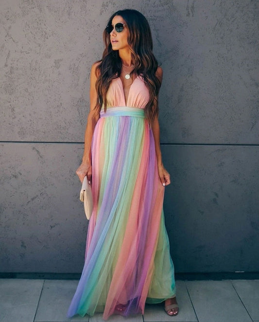 Ivyshape | Women's Colorful Fairy Dress Tulle