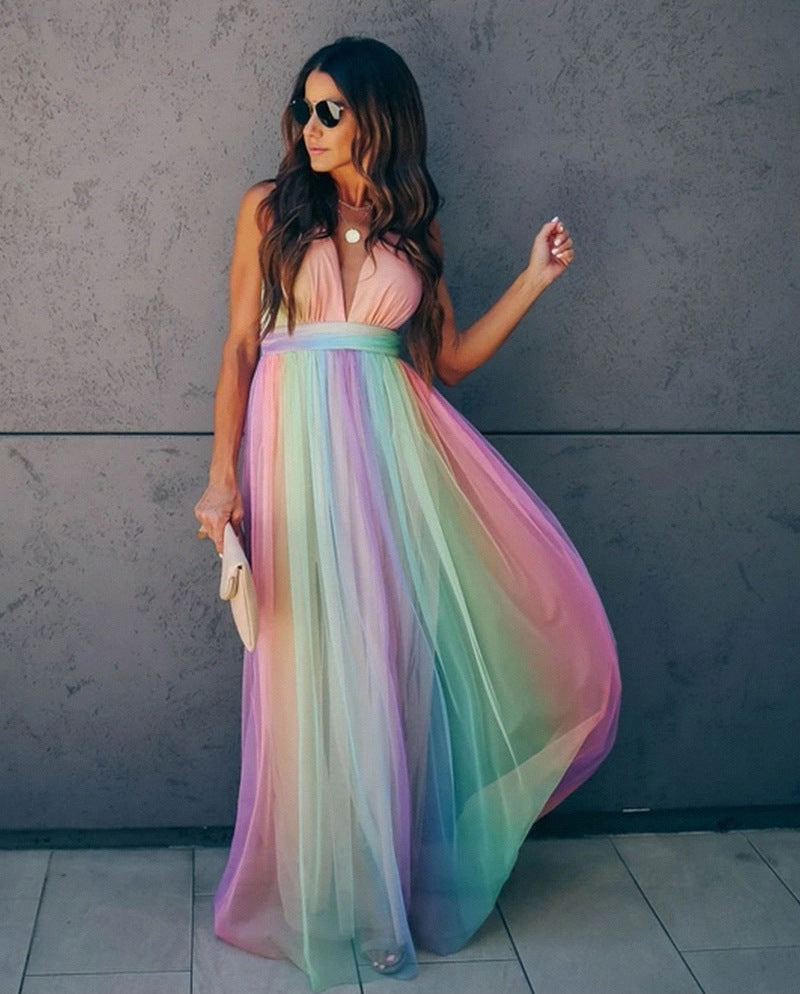 Ivyshape | Women's Colorful Fairy Dress Tulle