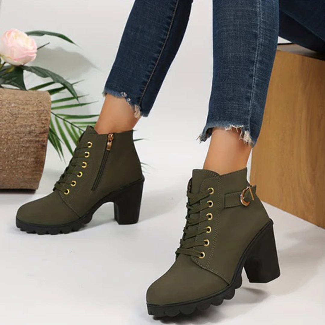 Ivyshape | Stylish Winter Ankle Boots for Women