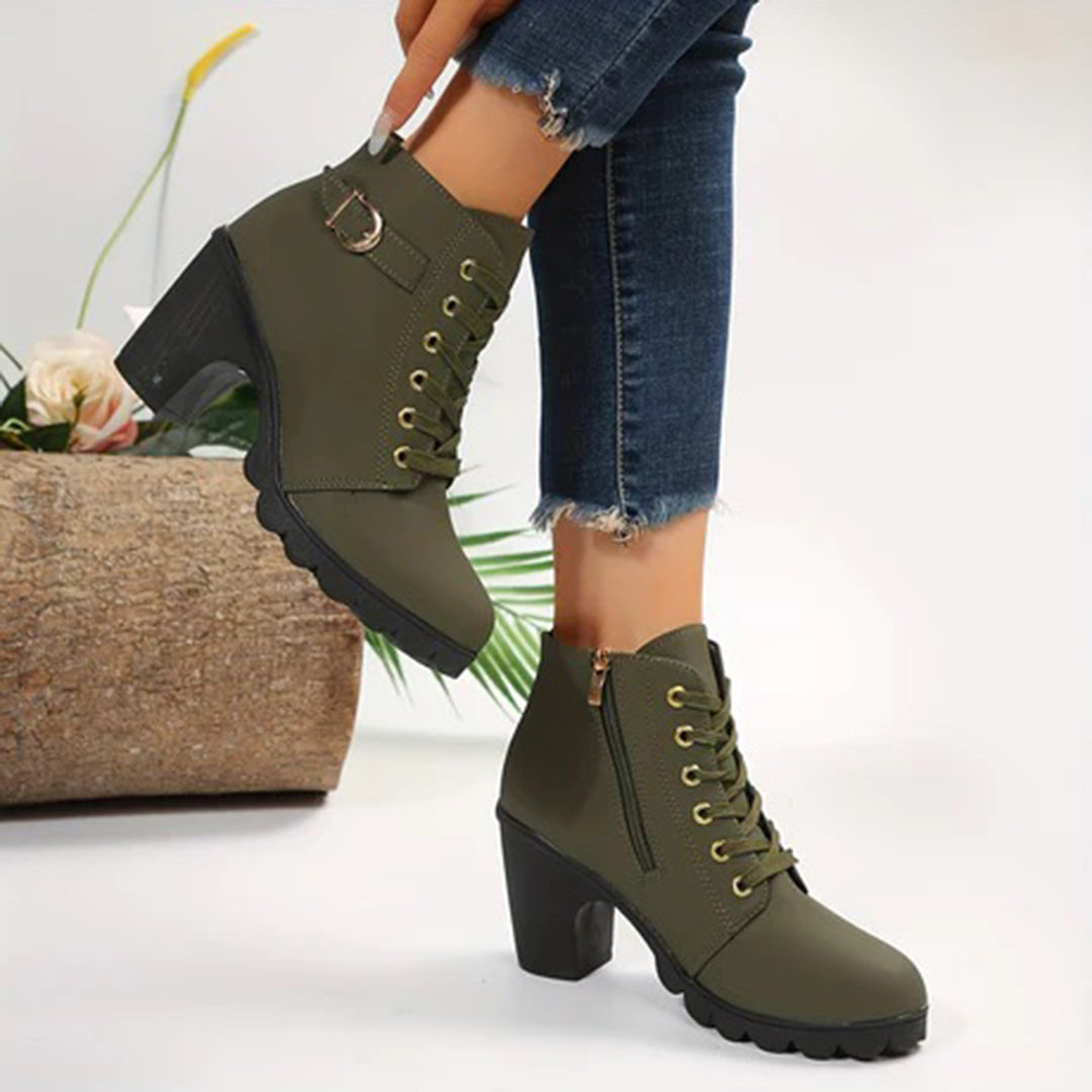 Ivyshape | Stylish Winter Ankle Boots for Women