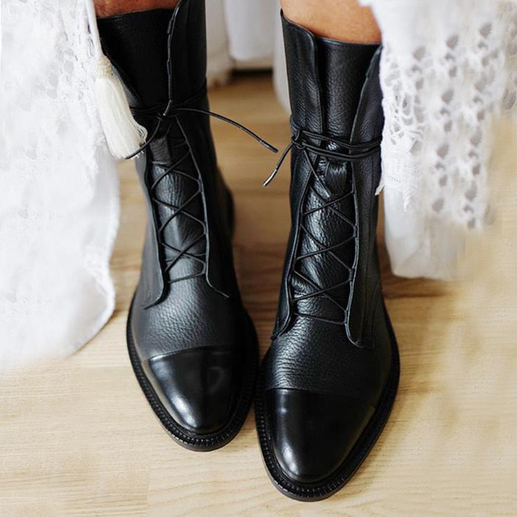 Ivyshape | Leather Heeled Boots