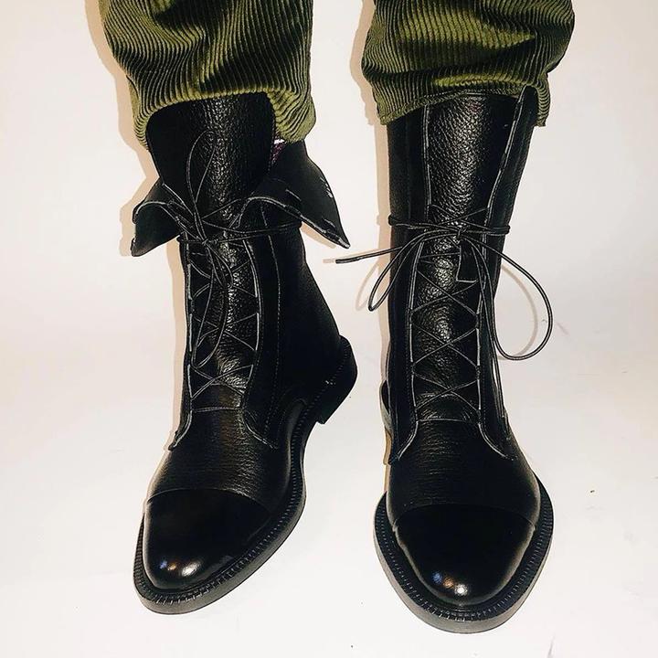 Ivyshape | Laced Heeled Boots