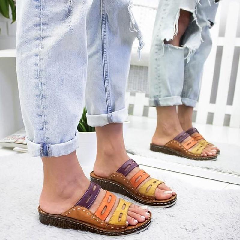 Ivyshape | Premium Tricolored Sandals Aussie Favorite