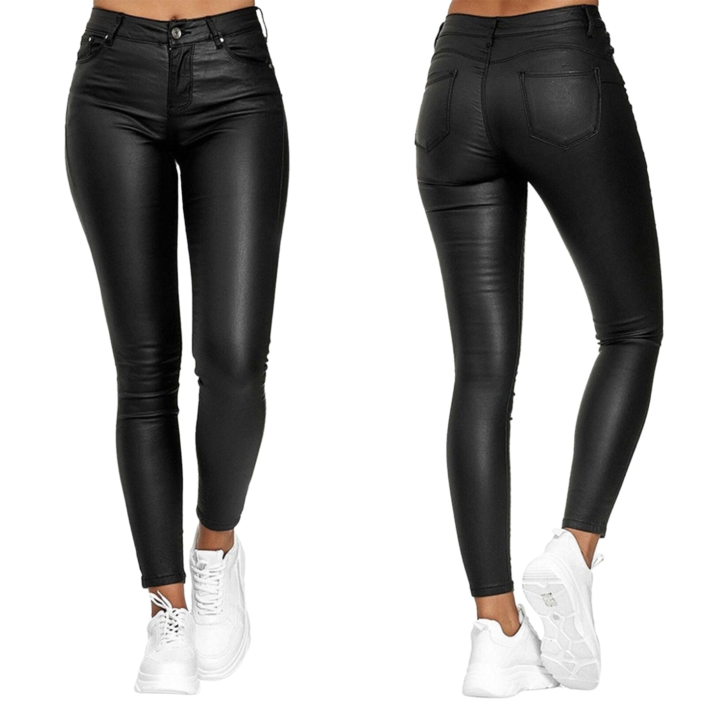 Ivyshape | Lexi Stretch Leather Pants