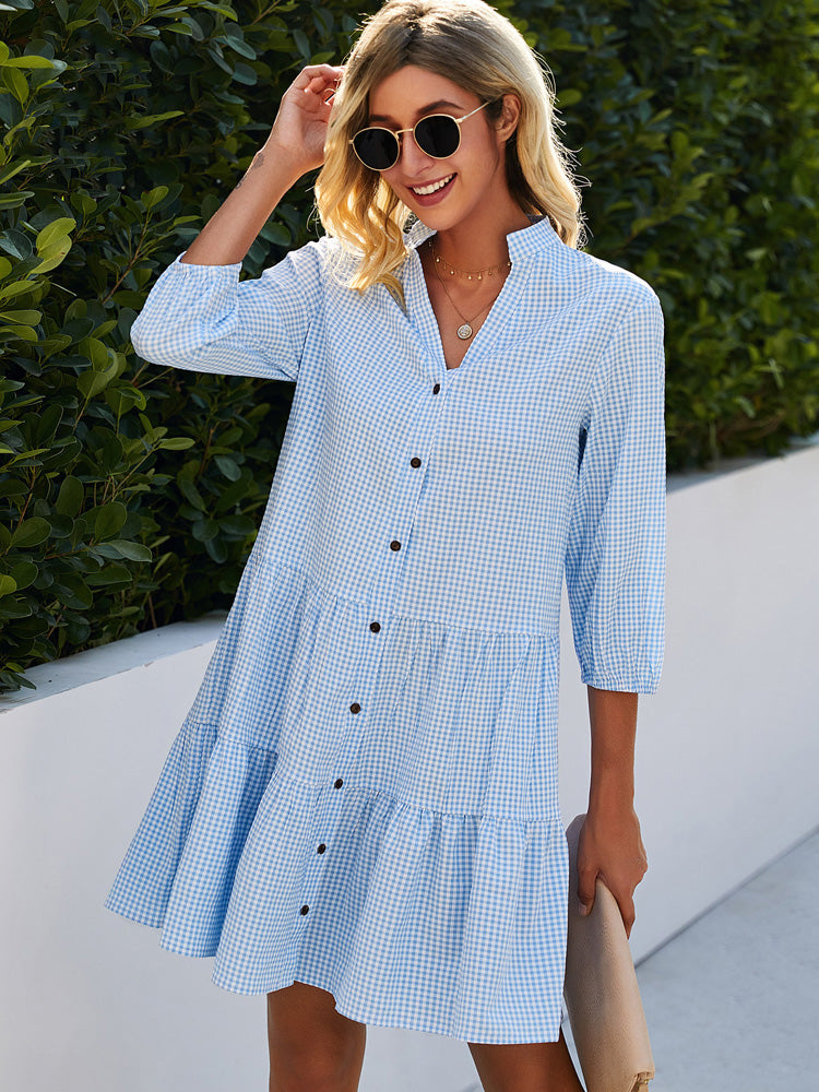 Ivyshape | Summer Light Blue Dress