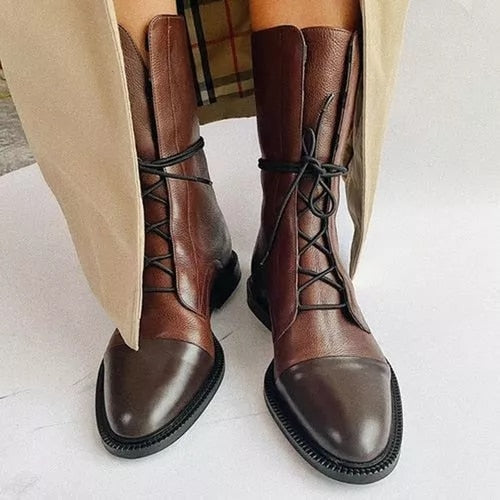 Ivyshape | Leather Heeled Boots