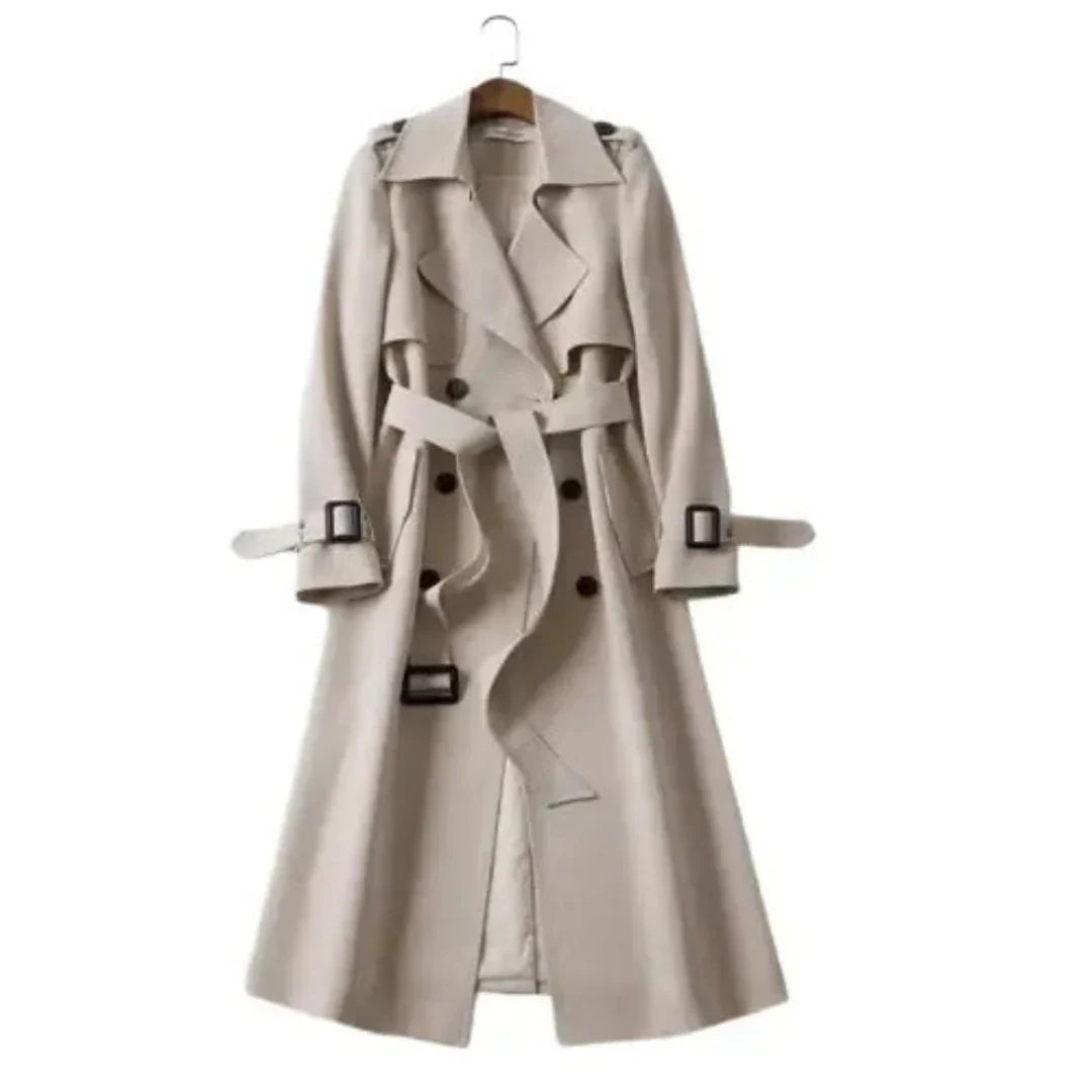 Ivyshape | Women's Warm Trench Coat Long