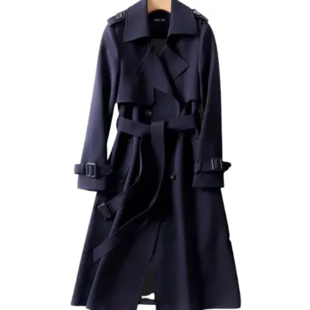 Ivyshape | Women's Warm Trench Coat Long