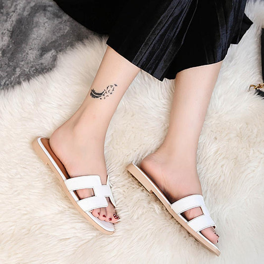 Flat Leather Sandals