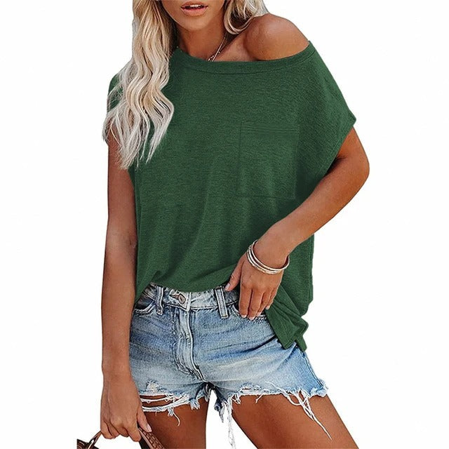 Ivyshape | Loose Short Sleeve Top