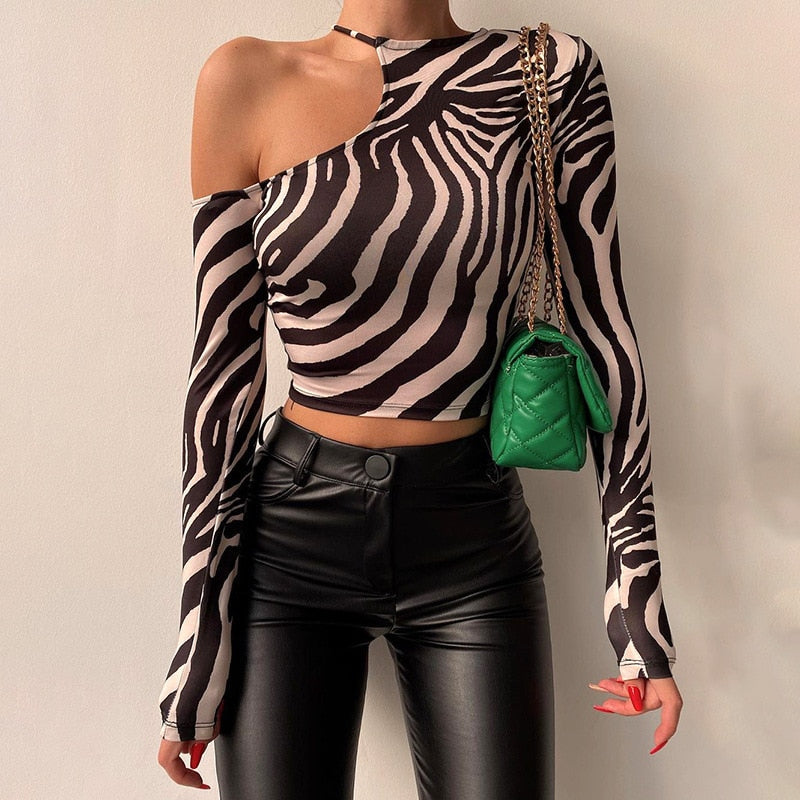 Ivyshape | Zebra Top | This Season Print