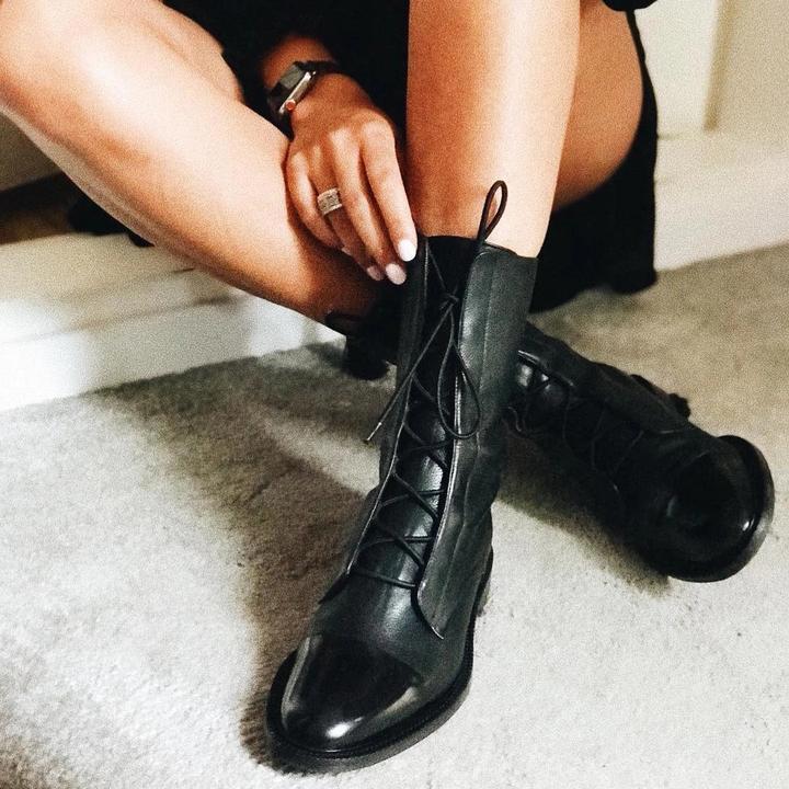 Ivyshape | Leather Heeled Boots