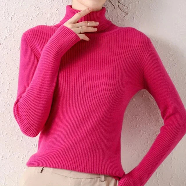 Ivyshape | Women's Cashmere Knit Pullovers