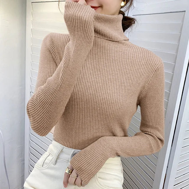 Ivyshape | Women's Cashmere Knit Pullovers