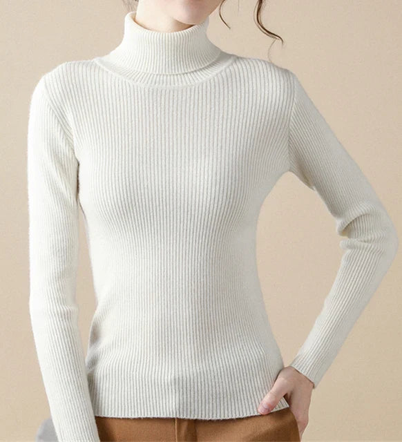 Ivyshape | Women's Cashmere Knit Pullovers