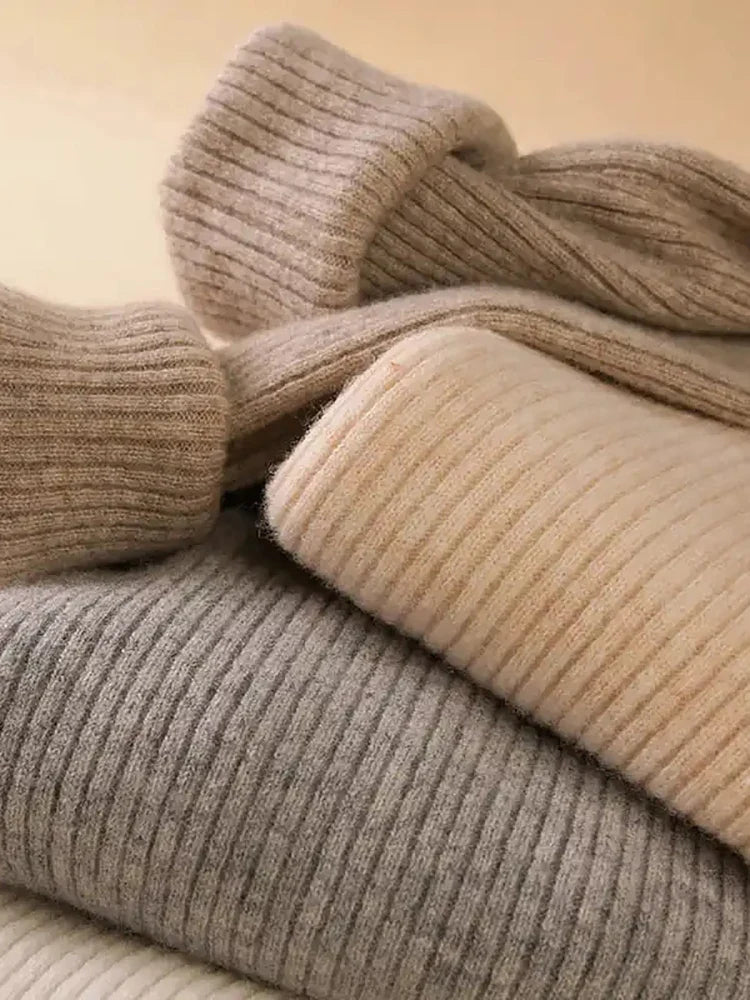 Ivyshape | Women's Cashmere Knit Pullovers