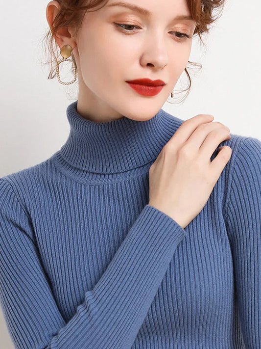 Ivyshape | Women's Cashmere Knit Pullovers