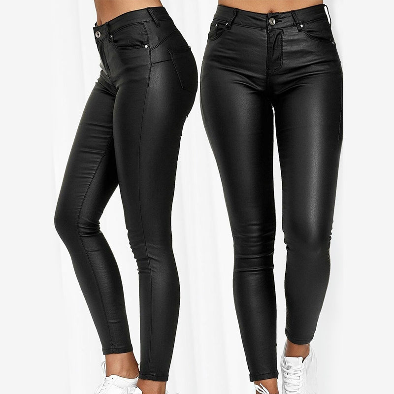 Ivyshape | Lexi Stretch Leather Pants