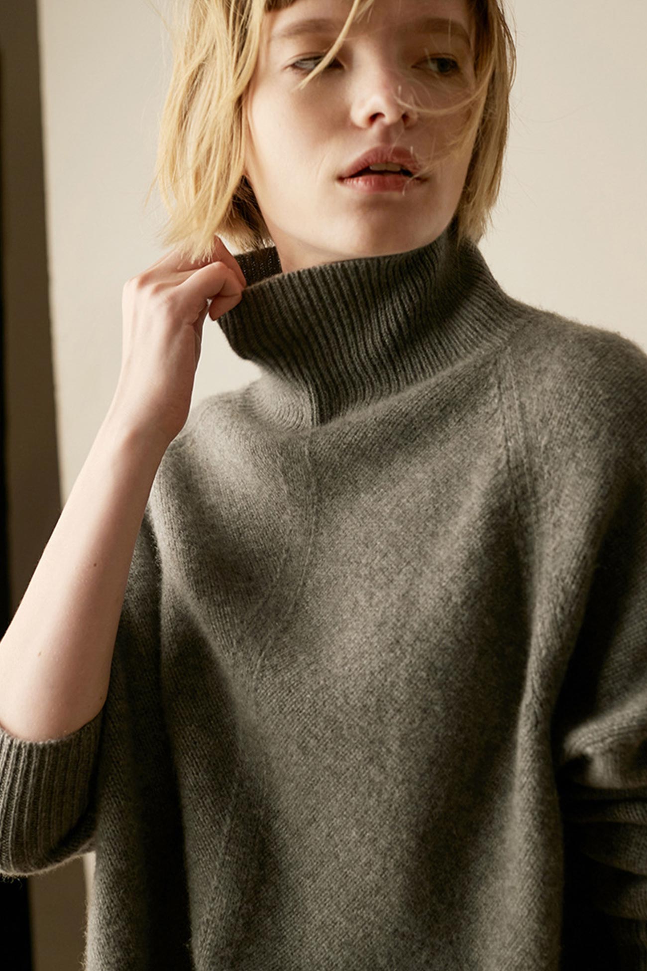 Side Split Wool Sweater