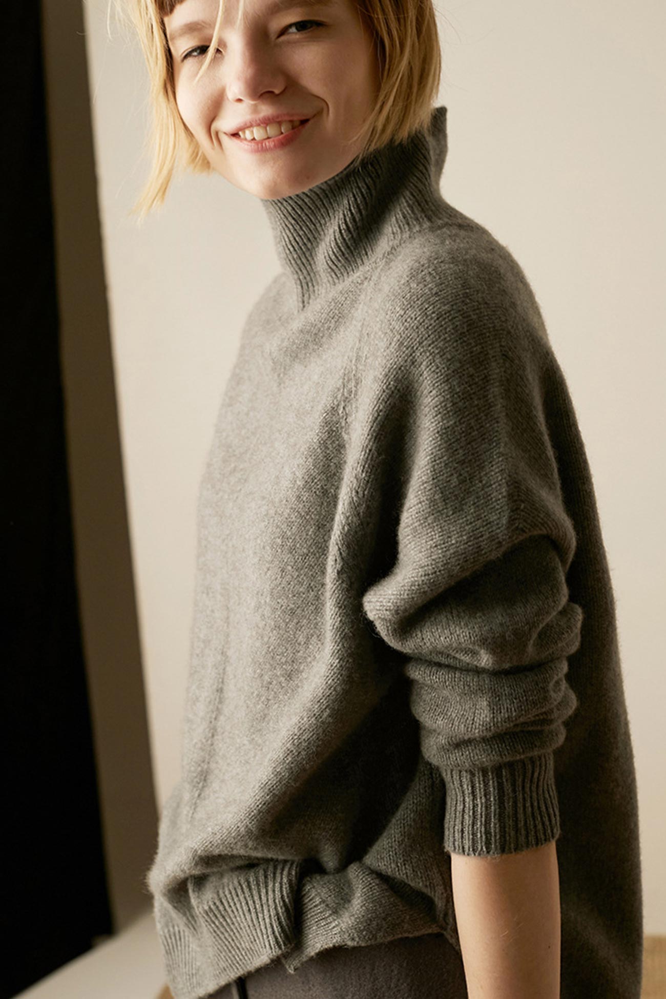 Side Split Wool Sweater