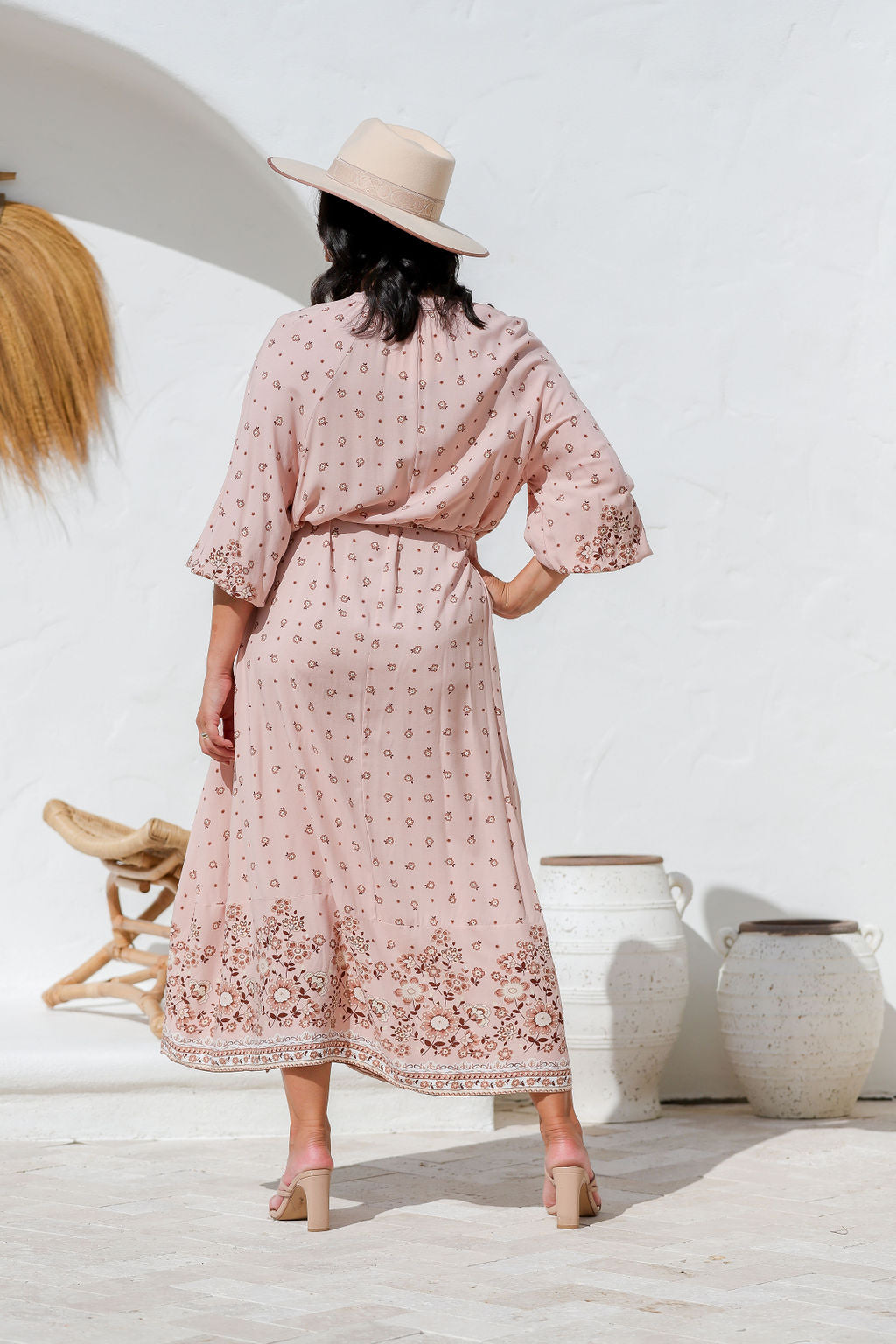 Bonnie Dress - Floral Beige