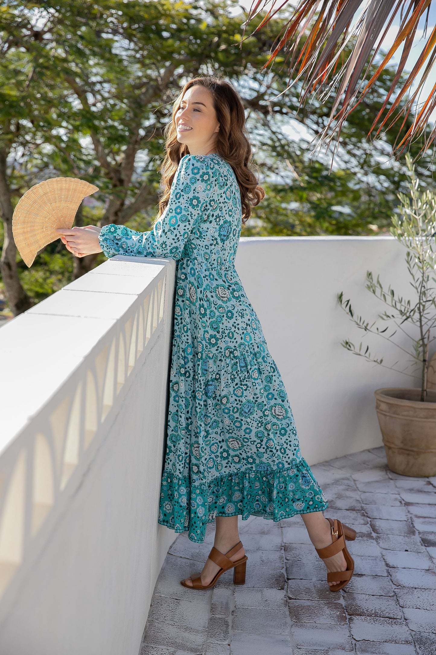 Evie Dress - Mediterranean Green