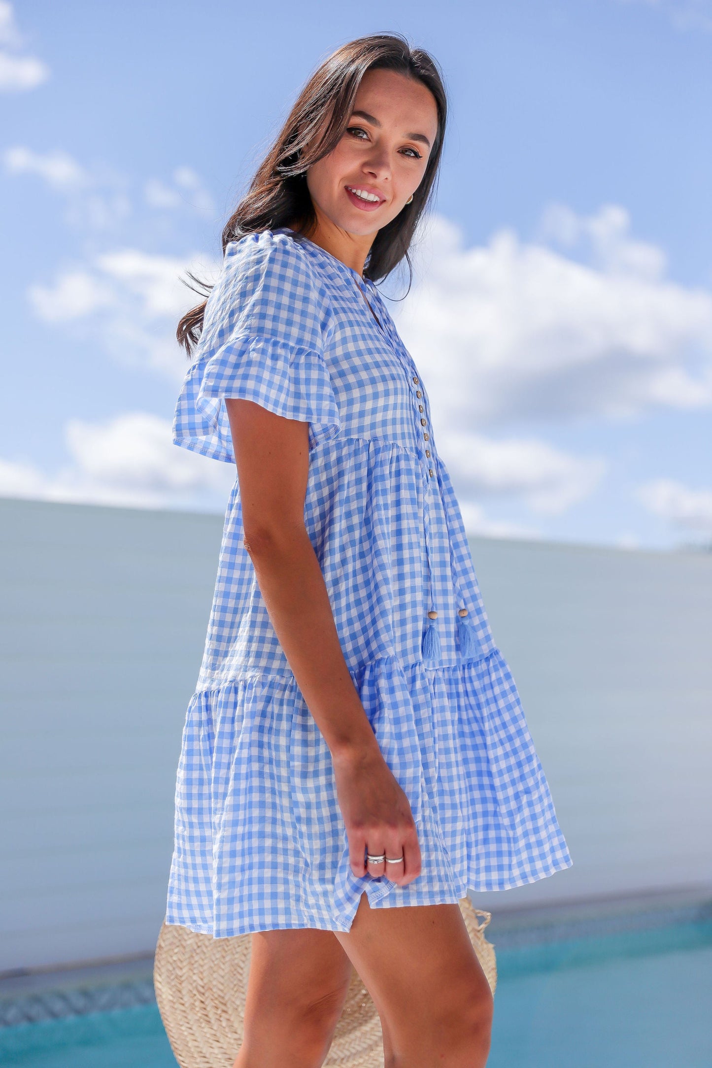 Emerson Dress - Blue Gingham