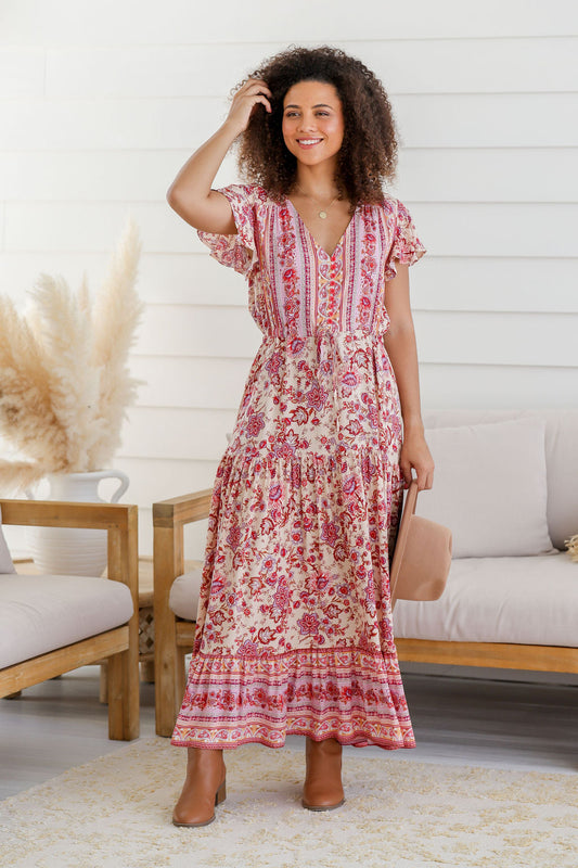 Cora Maxi Dress - Pink Blush