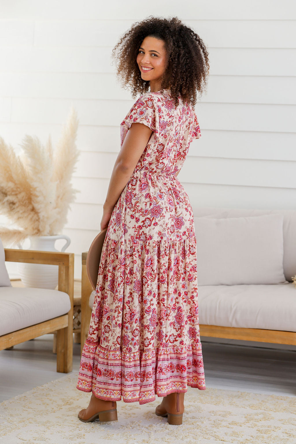 Cora Maxi Dress - Pink Blush