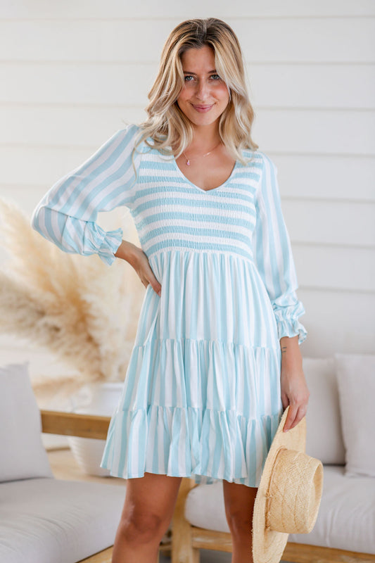 Audrey Dress - Seaside Teal