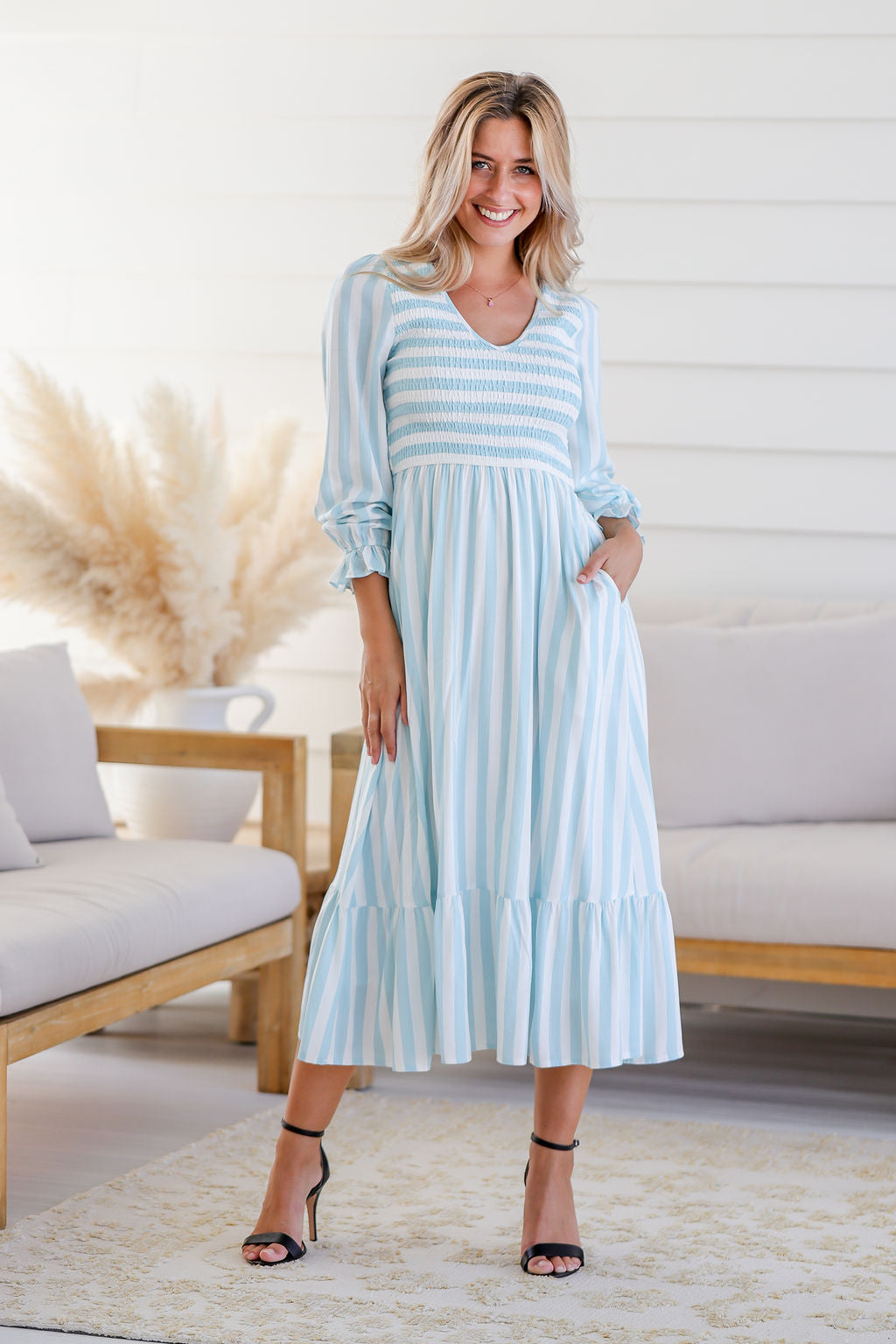 Parker Dress -  Seaside Teal