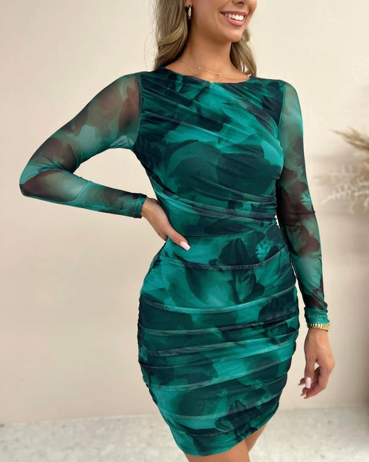 Mini Dress Green Lagoon