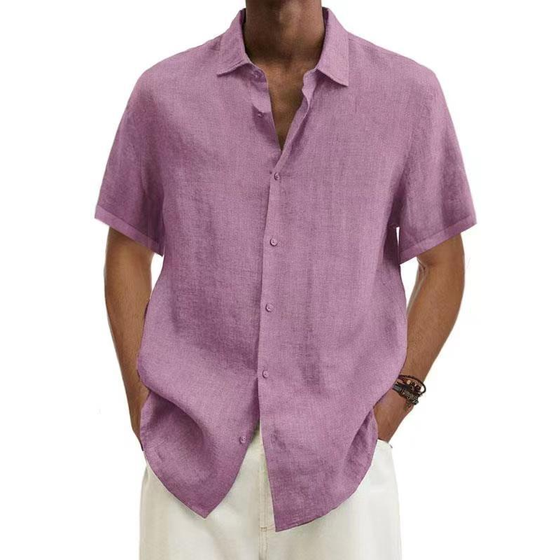 Ivyshape | Lightweight linen shirt for men in summer style